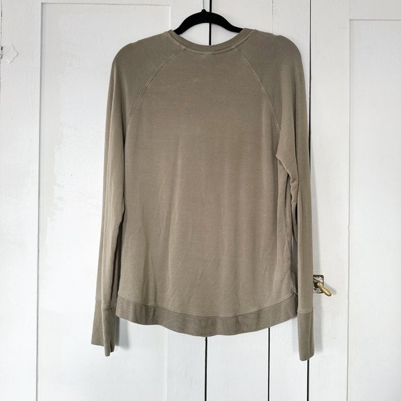 Athleta | Mindset Crewneck Sweatshirt in Shadow Olive Size Medium - Picture 4 of 6